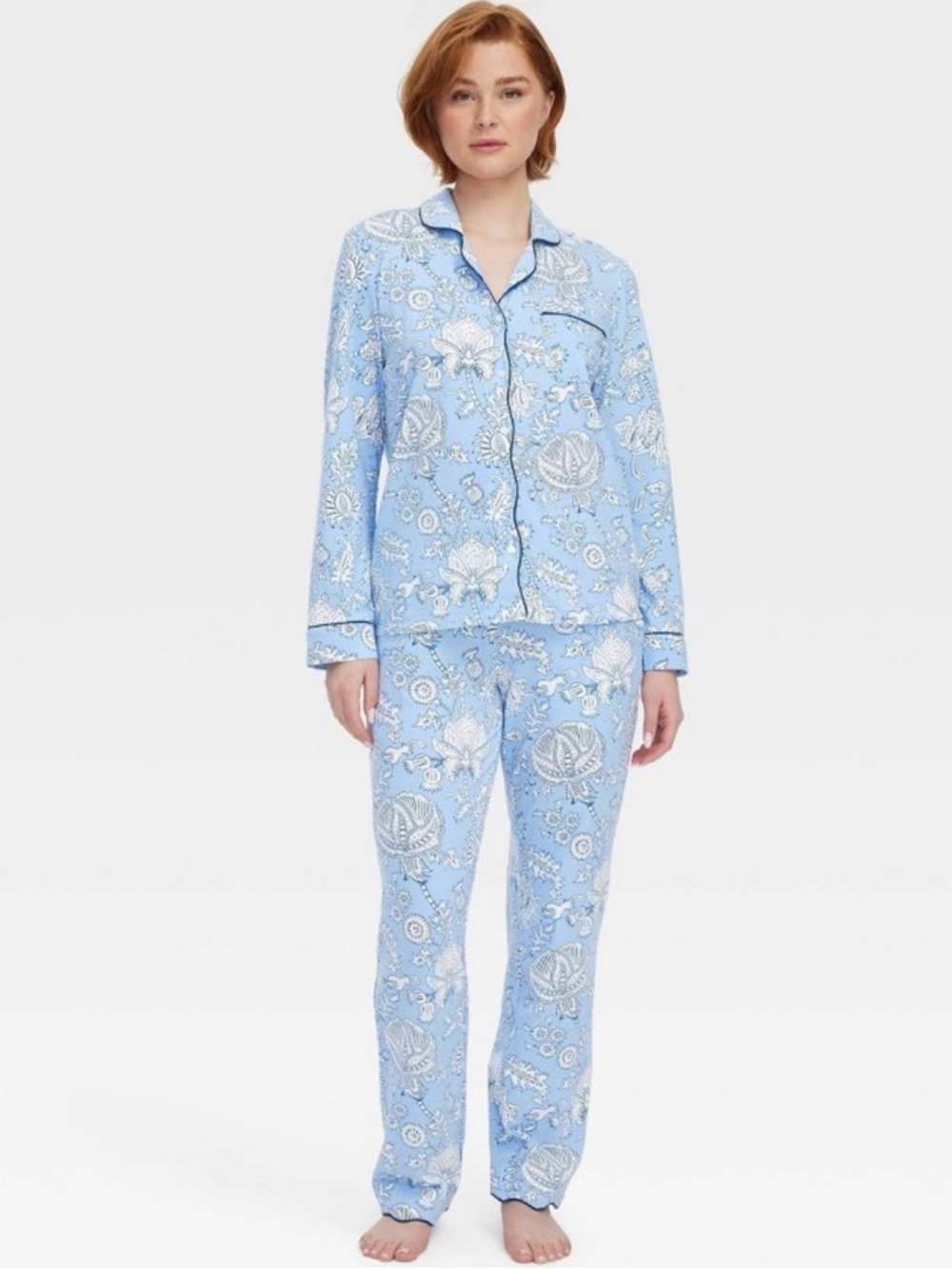 NWT Roller Rabbit x Target Floral Vines Long Sleeve and Pants Pajama Set